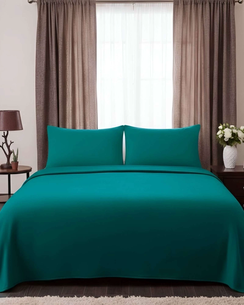 SABANA DE POLAR ULTRA SUAVE MAXIMA CALIDEZ Y CONFORT VERDE 1,5 PLAZAS C1 - 3