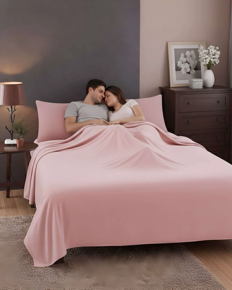 SABANA DE POLAR ULTRA SUAVE MAXIMA CALIDEZ Y CONFORT ROSA 1,5 PLAZAS C2 - 5
