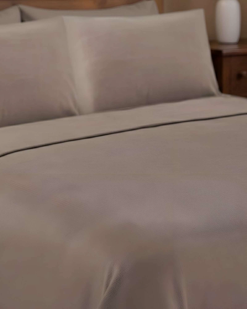 SABANA DE POLAR ULTRA SUAVE MAXIMA CALIDEZ Y CONFORT MARRON 1,5 PLAZAS C5 - 4