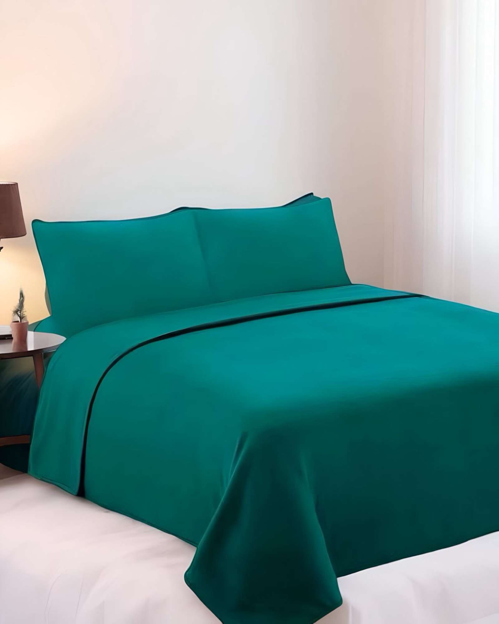 SABANA DE POLAR ULTRA SUAVE MAXIMA CALIDEZ Y CONFORT VERDE 2 PLAZAS C11 - 1