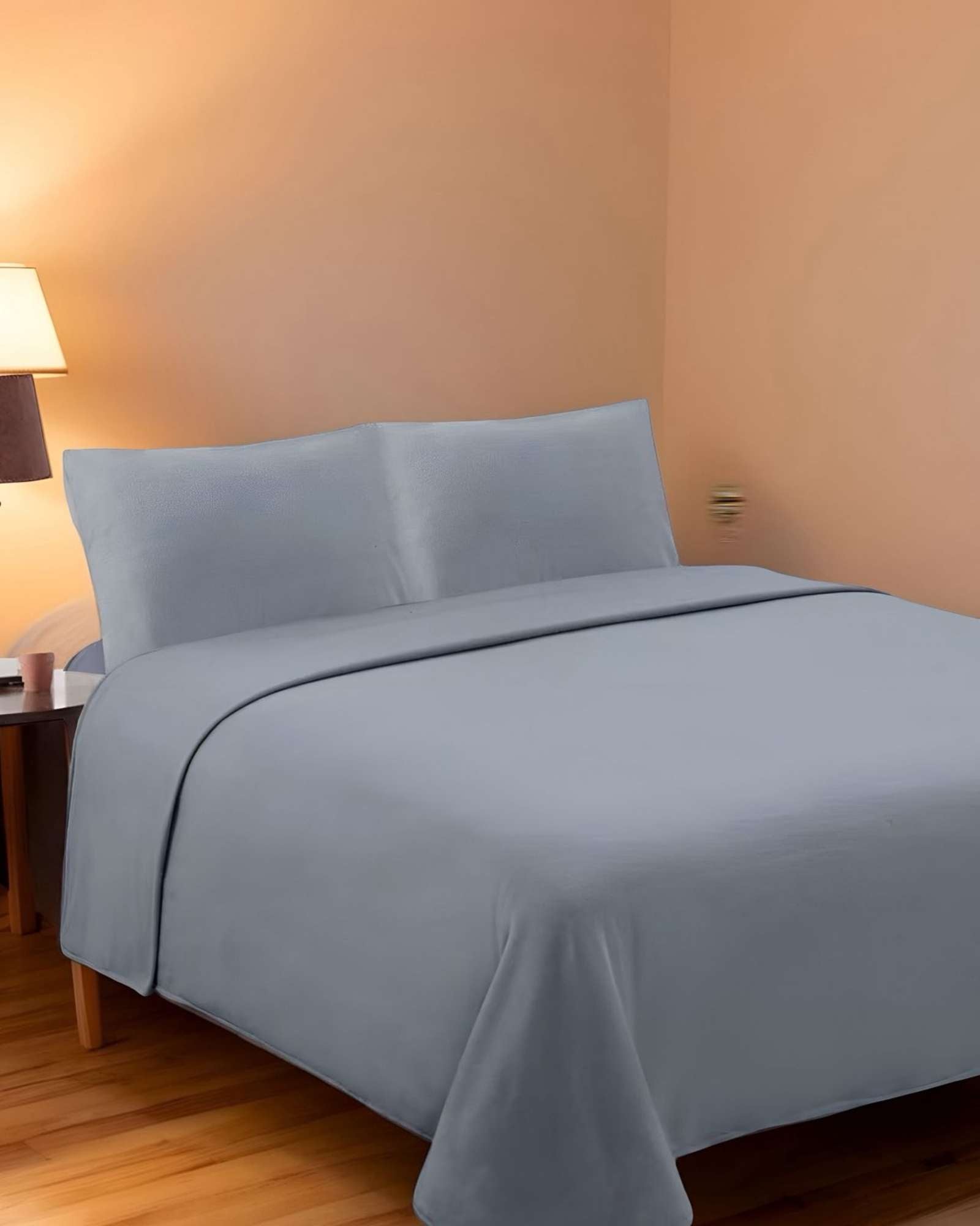 SABANA DE POLAR ULTRA SUAVE MAXIMA CALIDEZ Y CONFORT GRIS 1,5 PLAZAS C8 - 1