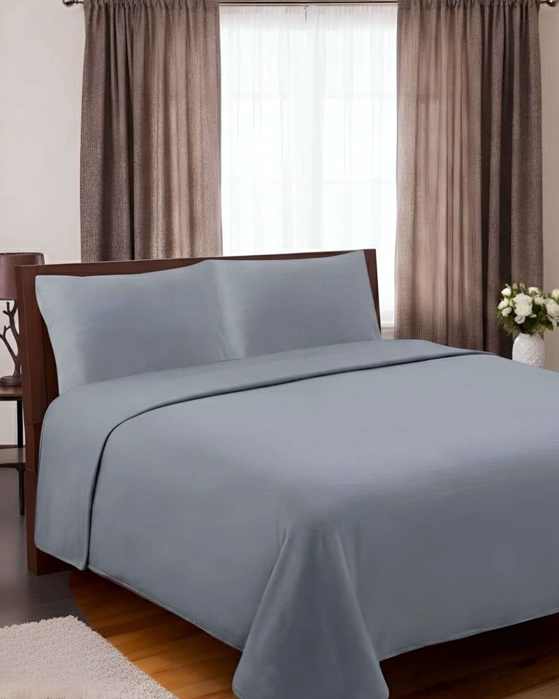 SABANA DE POLAR ULTRA SUAVE MAXIMA CALIDEZ Y CONFORT GRIS 1,5 PLAZAS C8 - 2