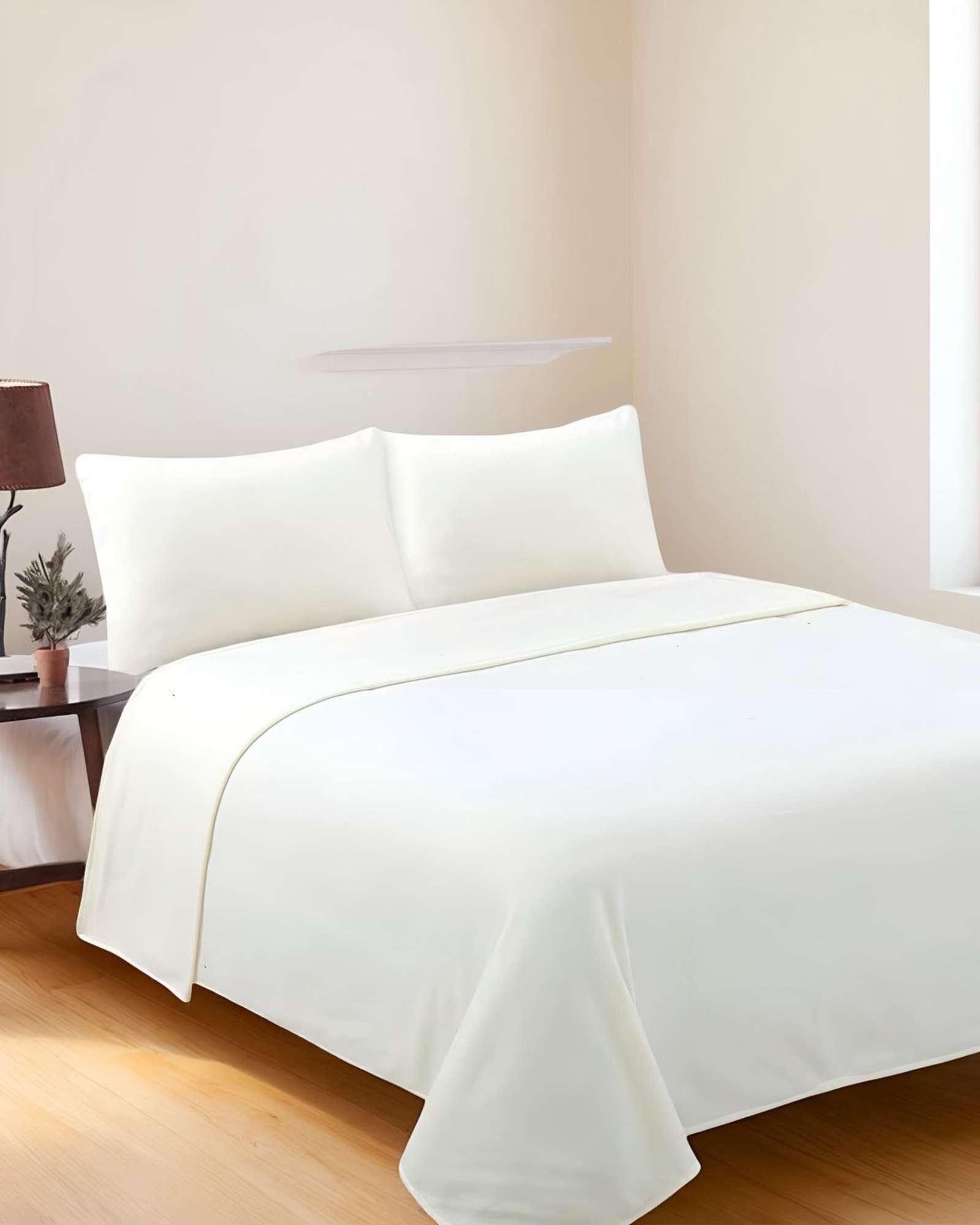 SABANA DE POLAR ULTRA SUAVE MAXIMA CALIDEZ Y CONFORT BLANCA 1,5 PLAZAS C9 - 1