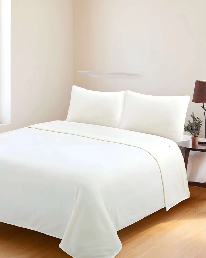 SABANA DE POLAR ULTRA SUAVE MAXIMA CALIDEZ Y CONFORT BLANCA 1,5 PLAZAS C9 - 6