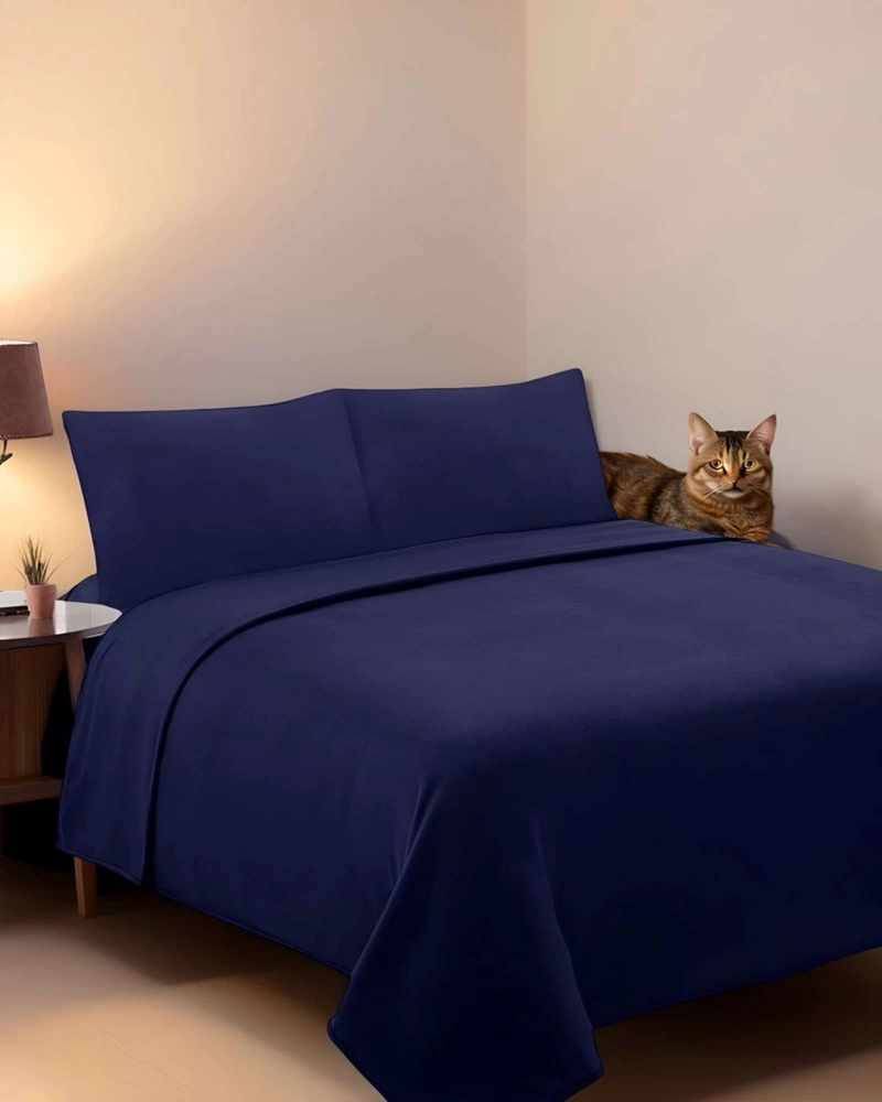 SABANA DE POLAR ULTRA SUAVE MAXIMA CALIDEZ Y CONFORT NEGRA 1,5 PLAZAS C10 - 3