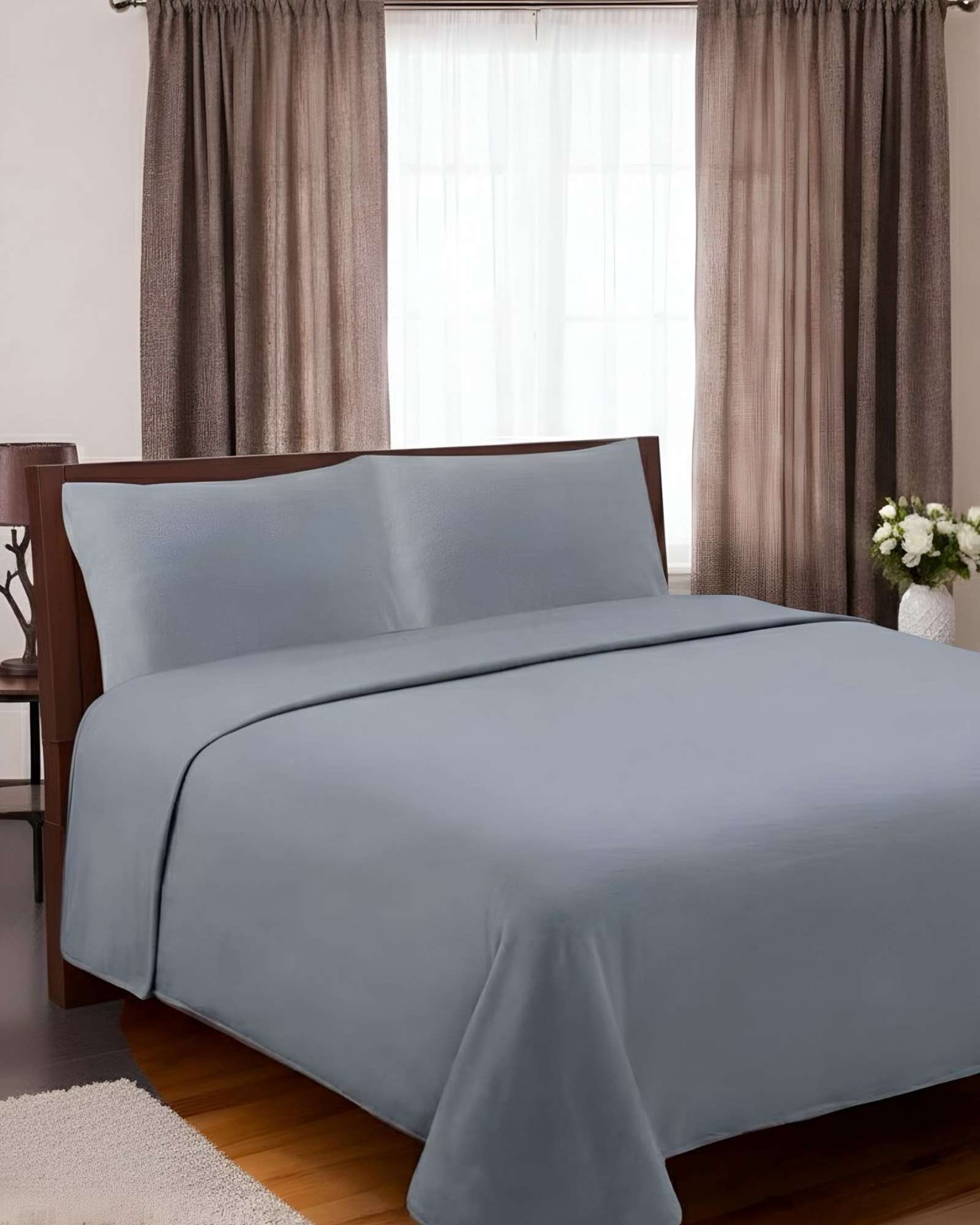 SABANA DE POLAR ULTRA SUAVE MAXIMA CALIDEZ Y CONFORT GRIS KING C28 - 2