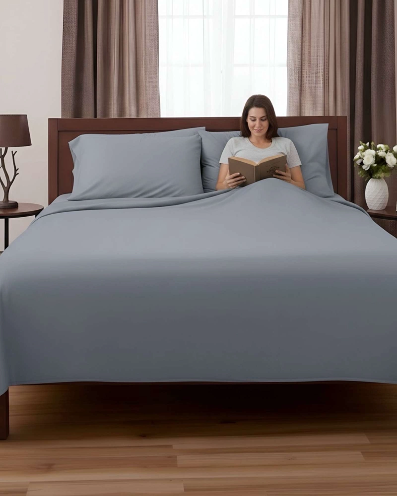 SABANA DE POLAR ULTRA SUAVE MAXIMA CALIDEZ Y CONFORT GRIS KING C28 - 3