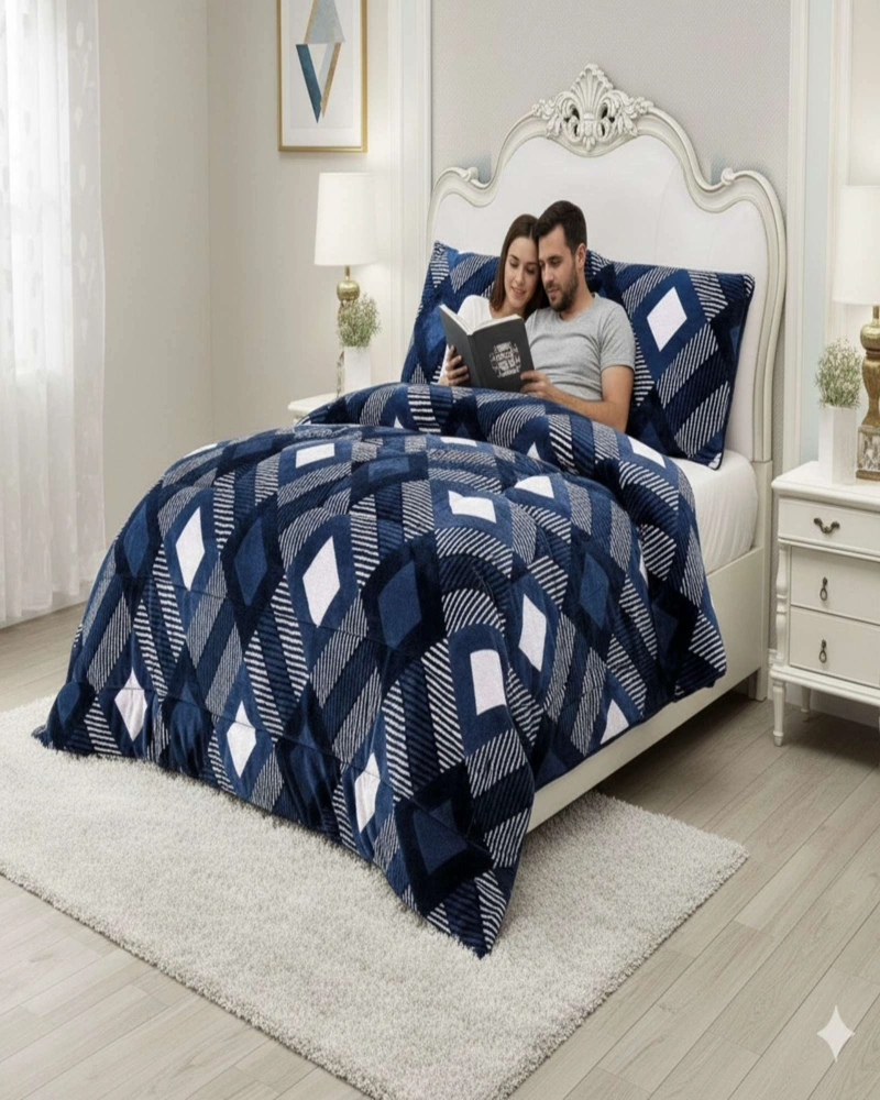 CUBRECAMA PREMIUM PLUSH Y CHIPORRO - INVIERNO KING - 1