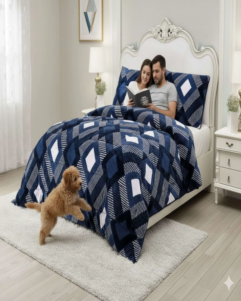 CUBRECAMA PREMIUM PLUSH Y CHIPORRO - INVIERNO KING - 5