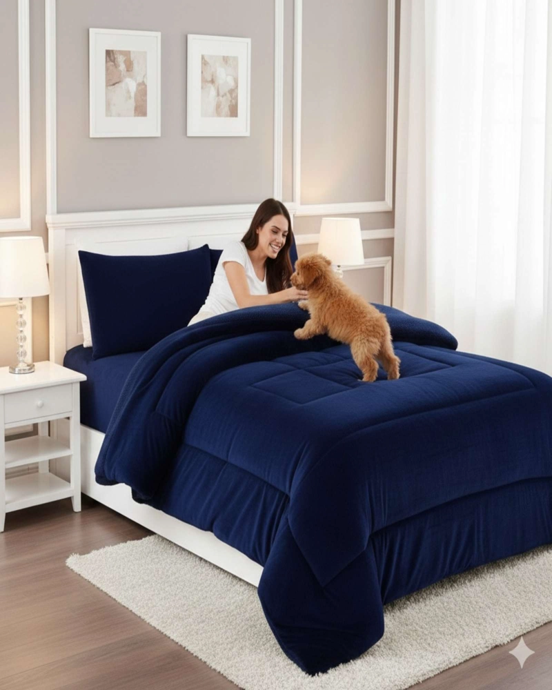 CUBRECAMA PREMIUM PLUSH Y CHIPORRO - INVIERNO KING - 5
