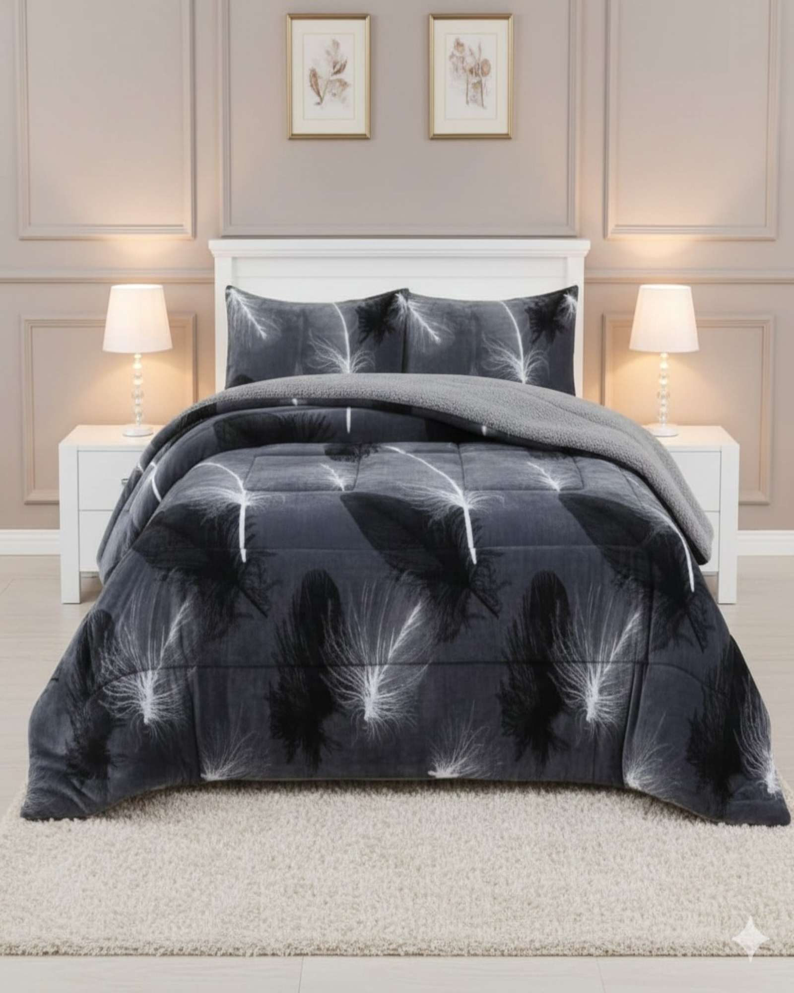 CUBRECAMA PREMIUM PLUSH Y CHIPORRO - INVIERNO KING - 1
