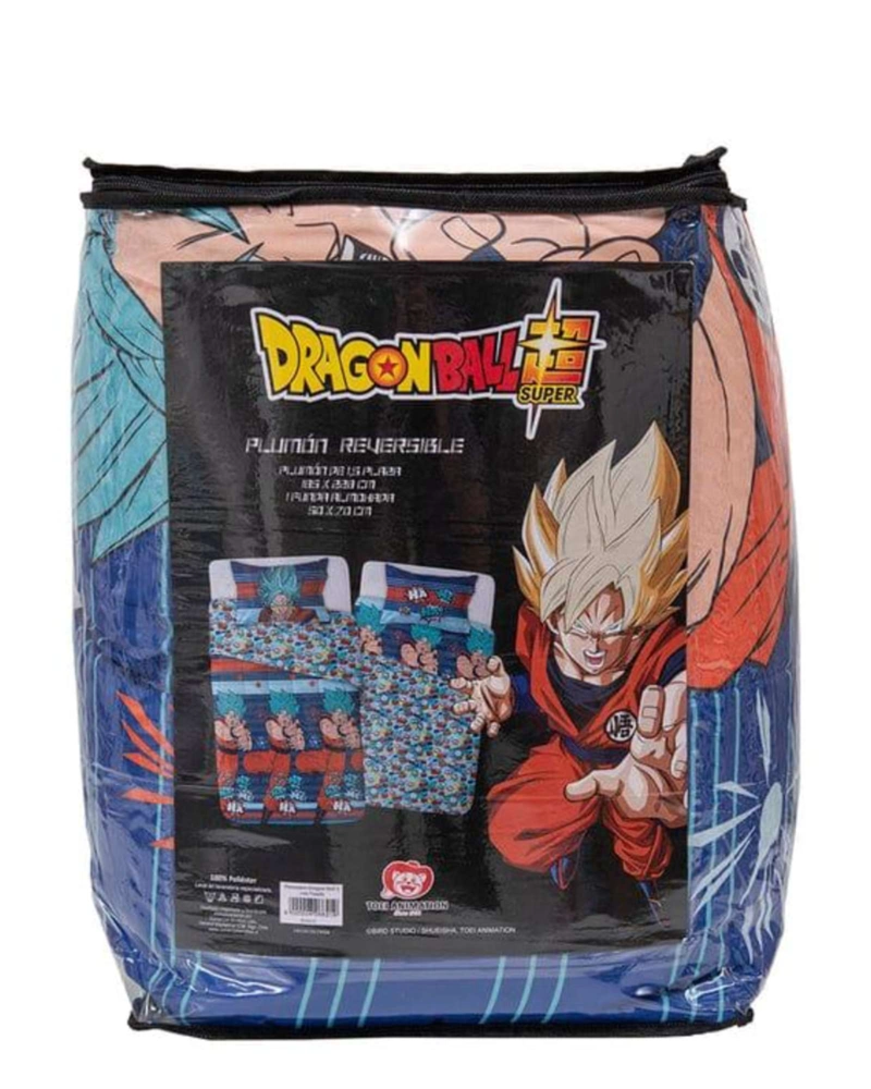 PLUMON RELLENO MAS JUEGO DE SABANAS PLAZA Y MEDIA DRAGON BALL - 6