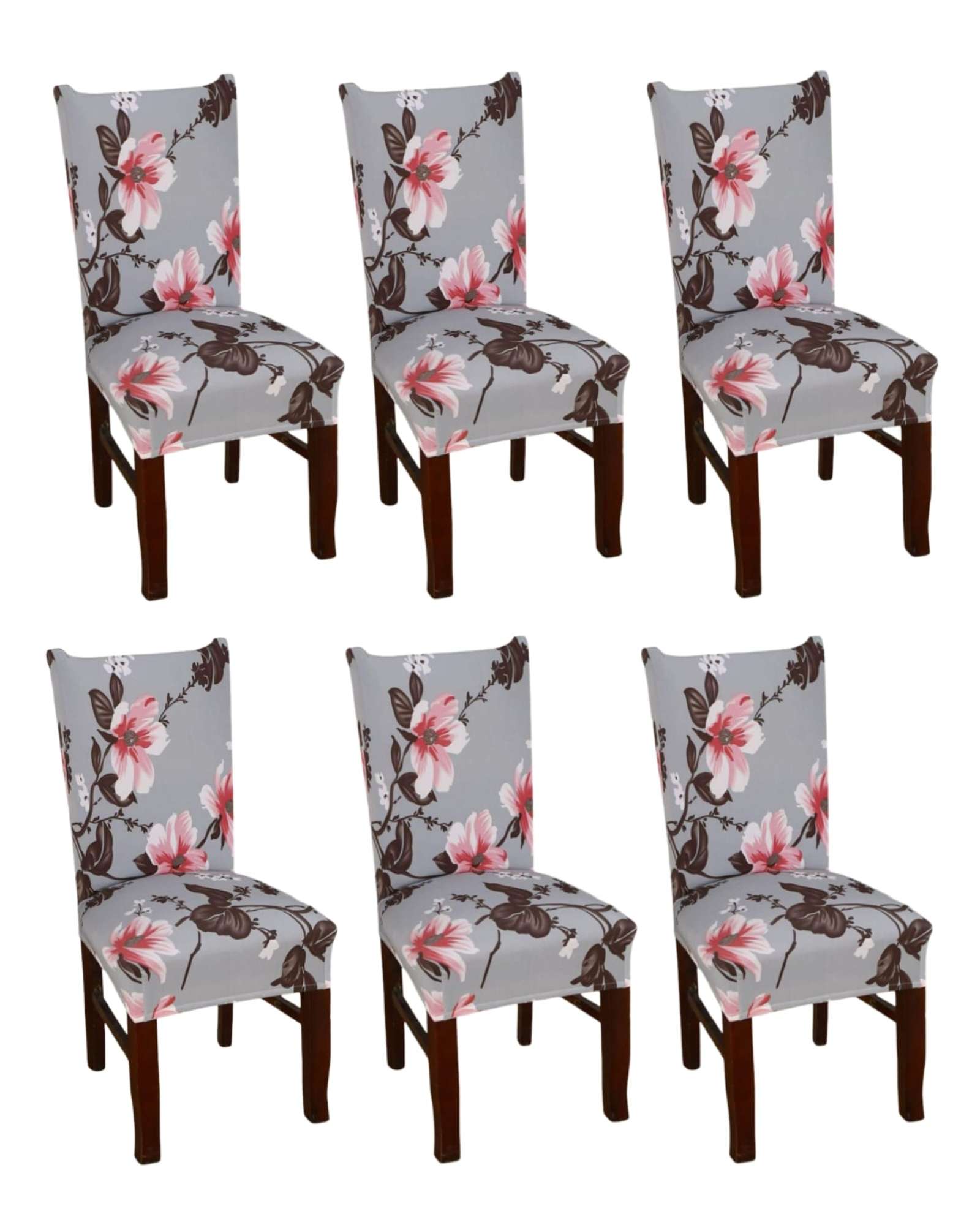 SET DE 6 FUNDAS LISAS ELASTICADAS DE SILLAS - 3
