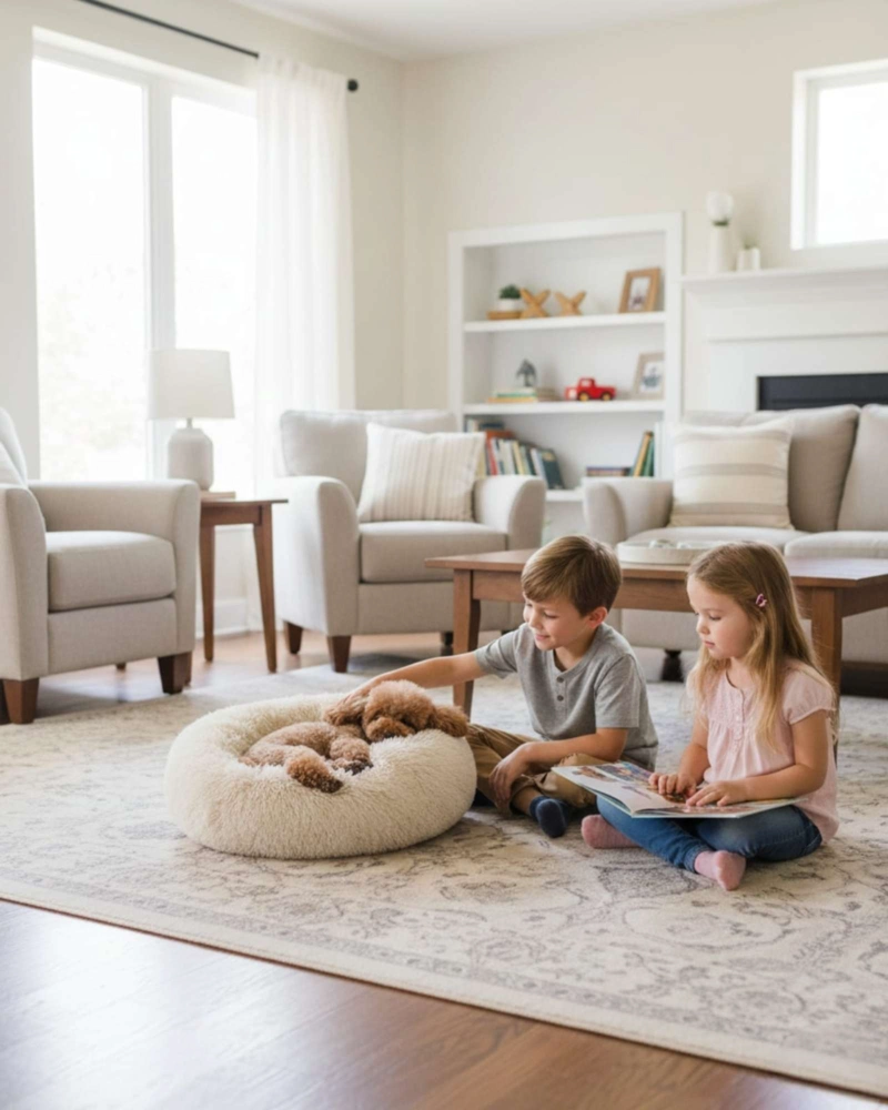 CAMA ACOLCHADA DE ALTA DENSIDAD PARA TUS MASCOTAS 80 CM - 4