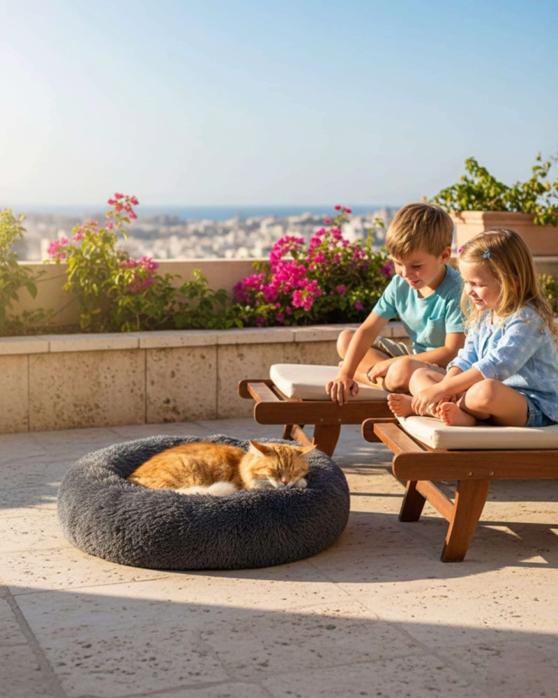 CAMA ACOLCHADA DE ALTA DENSIDAD PARA TUS MASCOTAS 100 CM - 4