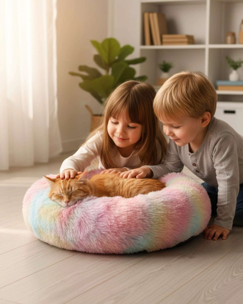 CAMA ACOLCHADA DE ALTA DENSIDAD PARA TUS MASCOTAS 50 CM - 5