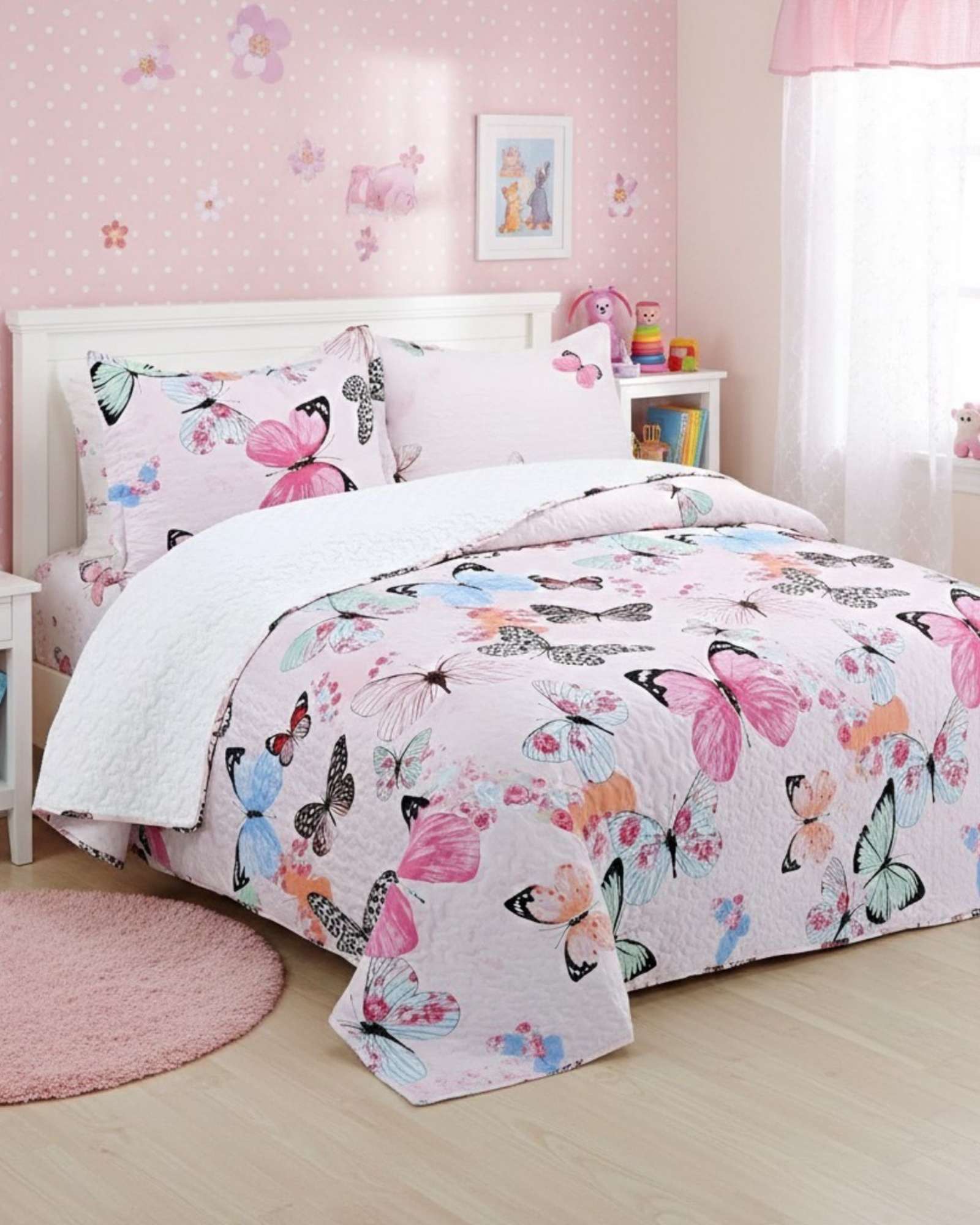 CUBRECAMA QUILT CON SHERPA 2 PLAZAS DISEÑO ELEGANTE 230X250CM - 4