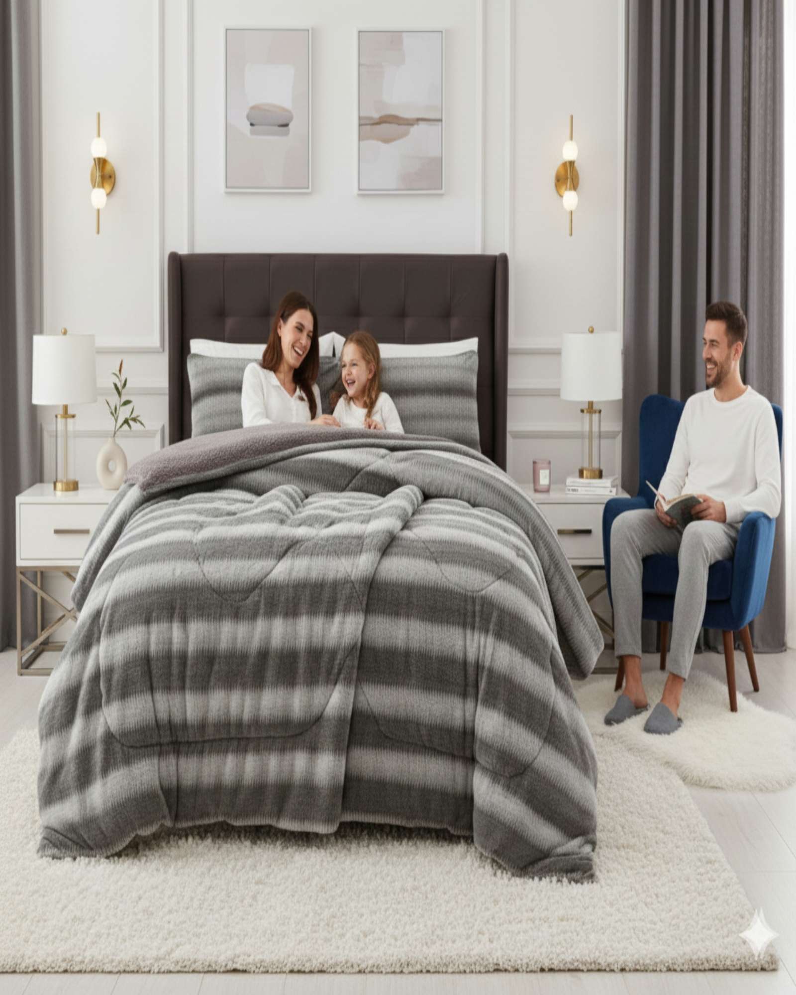 CUBRECAMA2 PLAZAS INVIERNO SOFT TOUCH PREMIUM CHIPORRO - 3