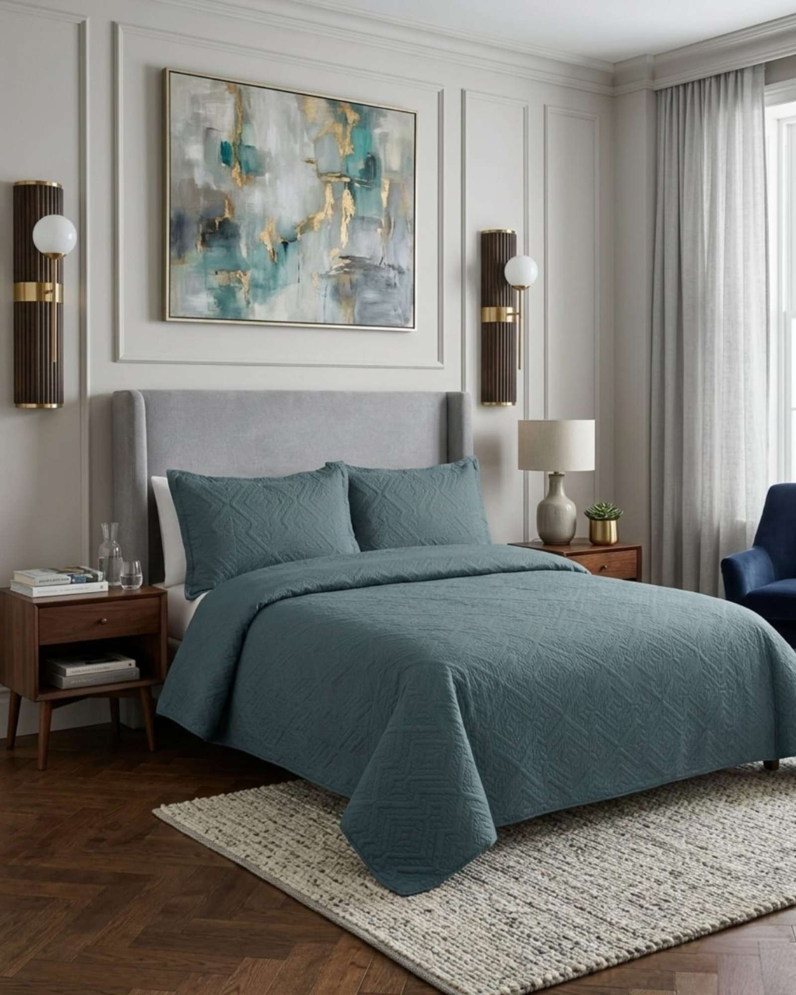 QUILT DE VERANO TRANSPIRABLE, LIGERO Y ELEGANTE PLAZA Y MEDIA - 2