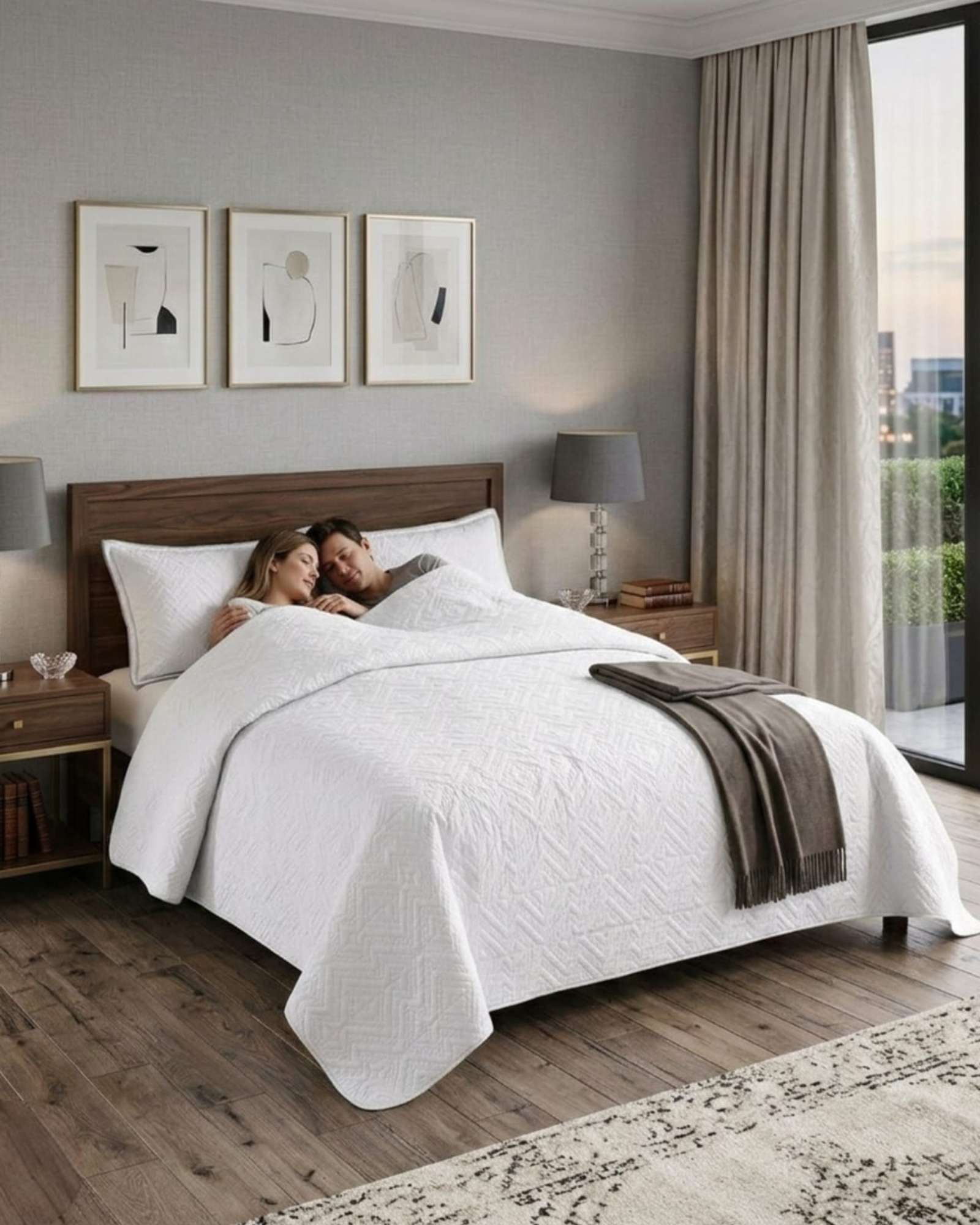QUILT DE VERANO TRANSPIRABLE, LIGERO Y ELEGANTE 2 PLAZAS - 5