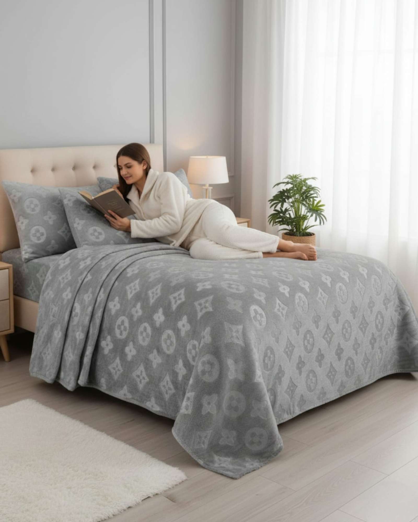 SABANAS POLAR PLUSH KING TERMICAS INVIERNO ULTRA SUAVE - 4