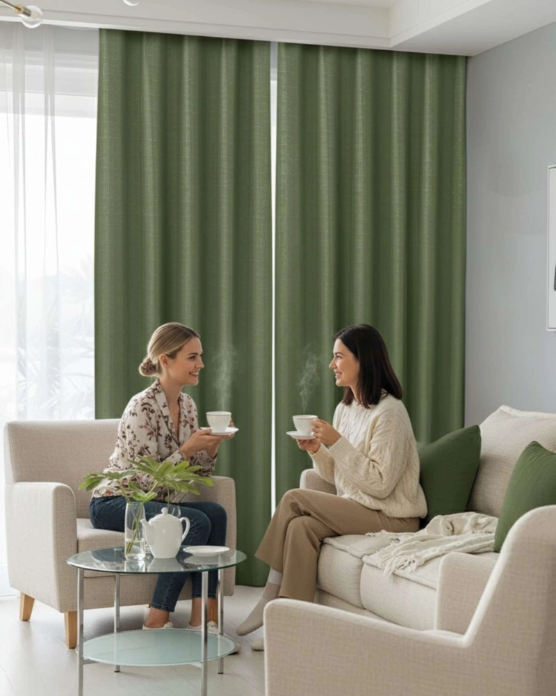 JUEGO DE CORTINAS BLACKOUT PREMIUM ENGOMADAS - 2