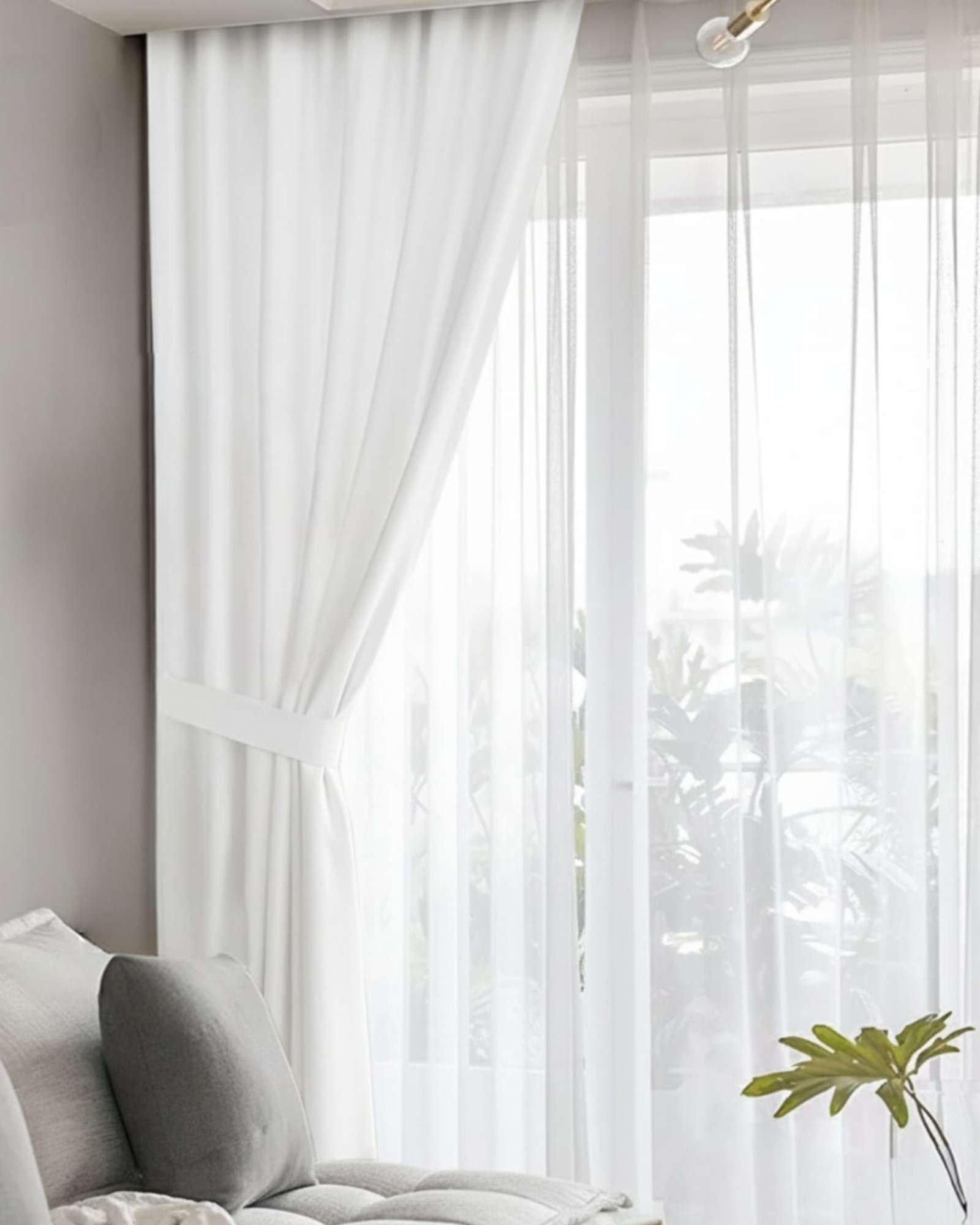 JUEGO DE CORTINAS BLACKOUT PREMIUM ENGOMADAS - 5