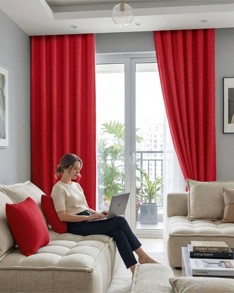JUEGO DE CORTINAS BLACKOUT PREMIUM ENGOMADAS - 1