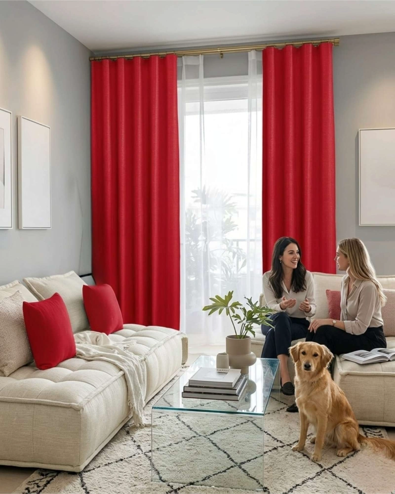 JUEGO DE CORTINAS BLACKOUT PREMIUM ENGOMADAS - 2