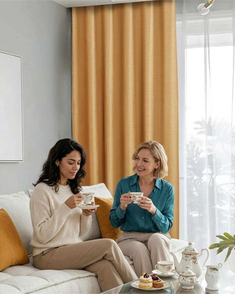 JUEGO DE CORTINAS BLACKOUT PREMIUM ENGOMADAS - 5