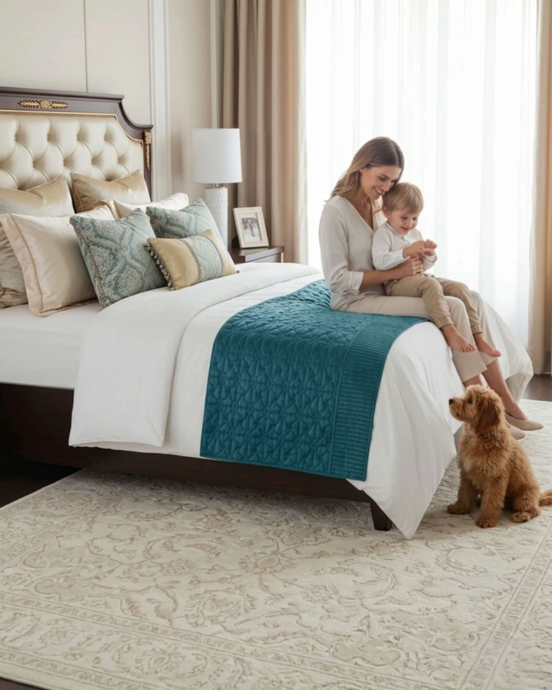 PIECERA DE CAMA PLUSH PREMIUM CONFORT TERMICO - 1