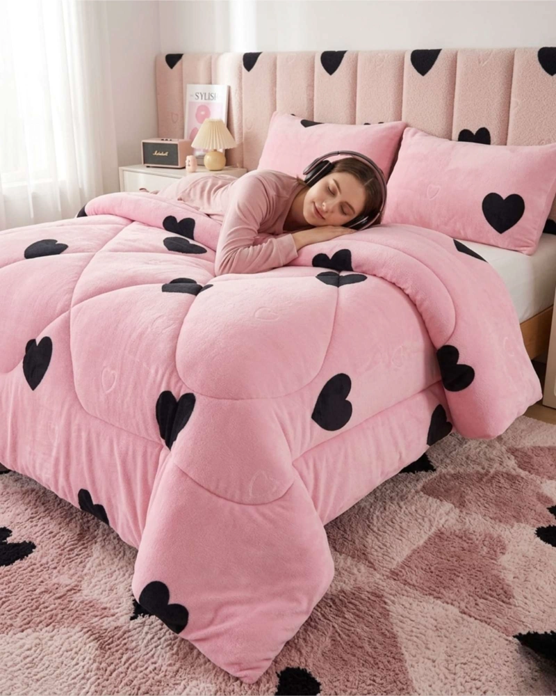 COBERTOR DE INVIERNO PLUSH CHIPORRO ULTRA SUAVE PLAZA Y MEDIA - 3