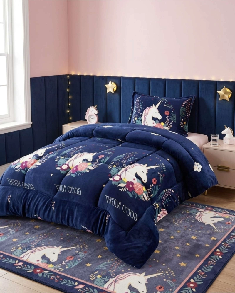 COBERTOR DE INVIERNO PLUSH CHIPORRO ULTRA SUAVE PLAZA Y MEDIA - 2
