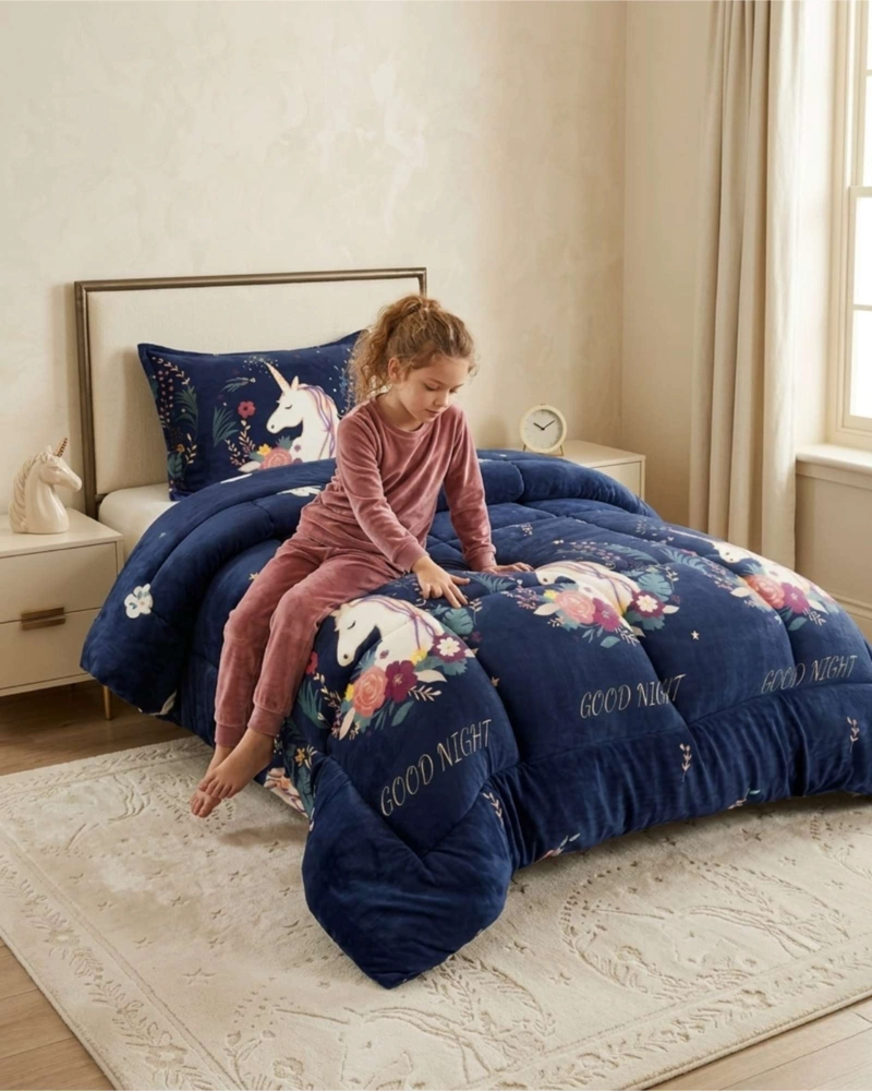 COBERTOR DE INVIERNO PLUSH CHIPORRO ULTRA SUAVE PLAZA Y MEDIA - 3
