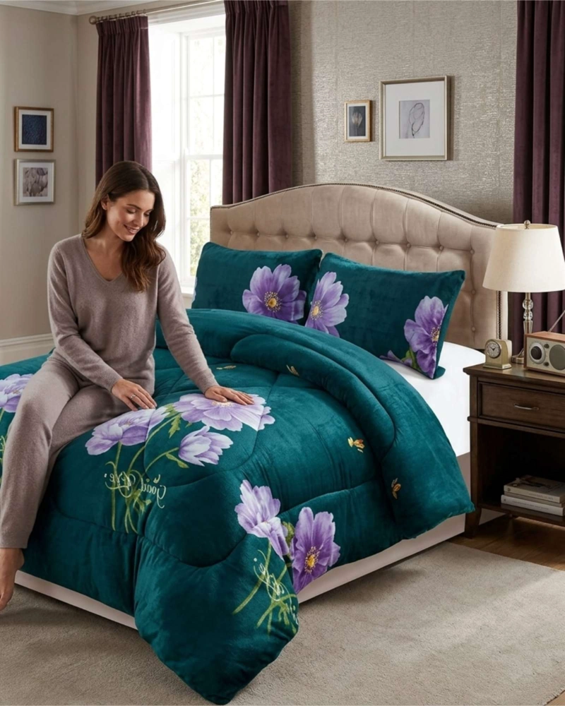 COBERTOR DE INVIERNO PLUSH CHIPORRO ULTRA SUAVE PLAZA Y MEDIA - 2
