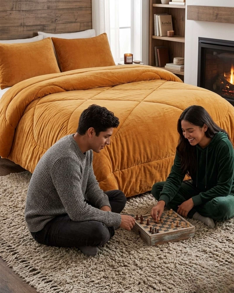 COBERTOR DE INVIERNO PLUSH CHIPORRO ULTRA SUAVE PLAZA Y MEDIA - 5