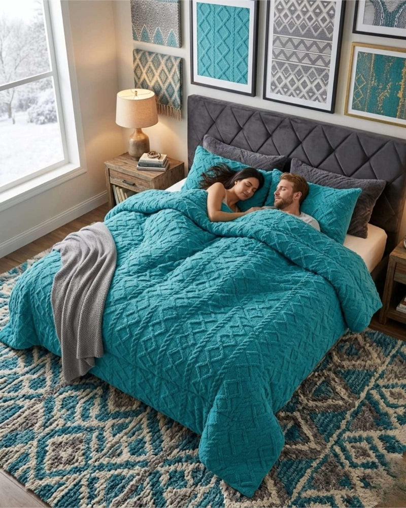 PLUMON TE RMICO TRENZAS DE TERCIOPELO 2 PLAZAS - 5