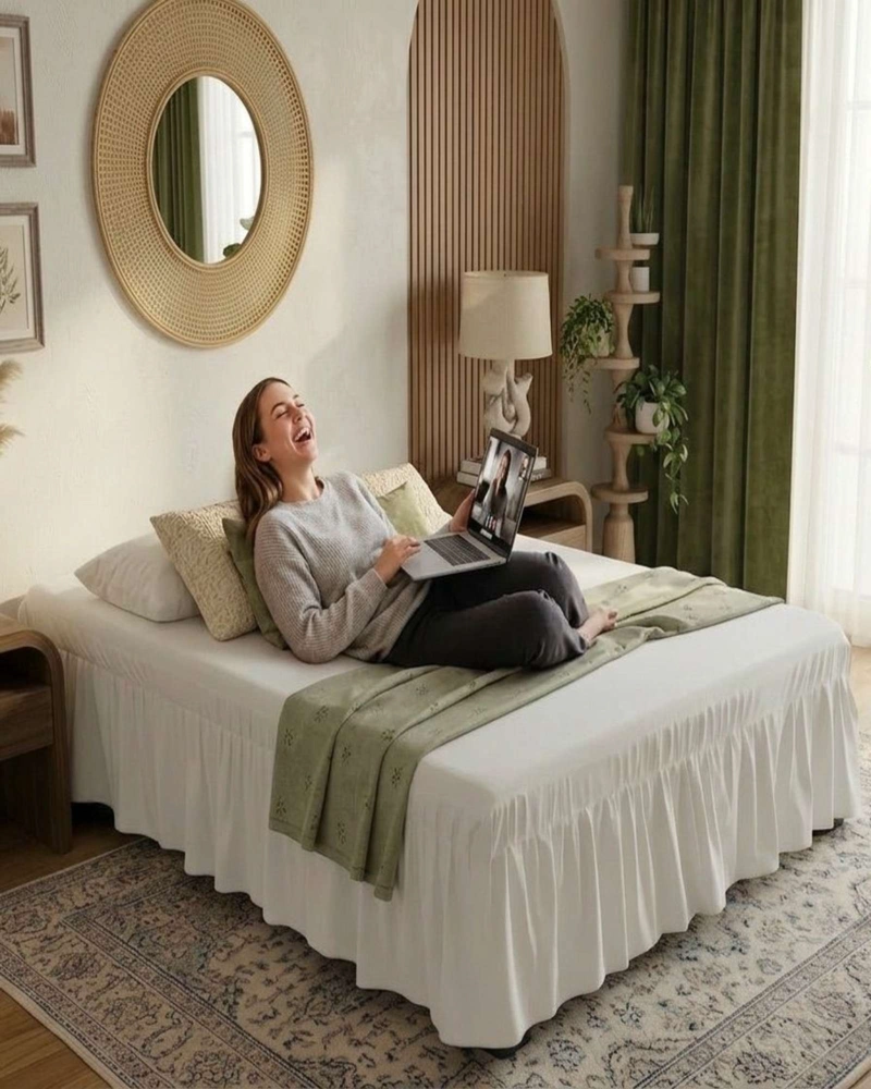 FALDON DE CAMA ELASTICADO PREMIUM KING - 5