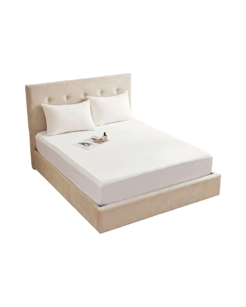 PROTECTOR DE COLCHON IMPERMEABLE 1.5 PLAZAS COLOR BLANCO - 3