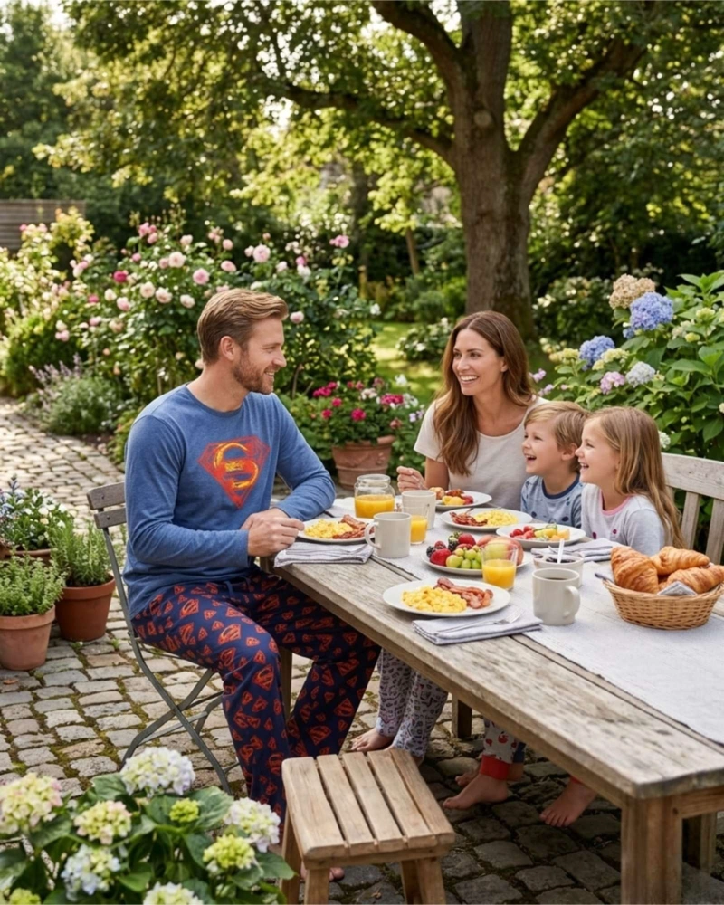 PIJAMA SUPERMAN HOMBRE MICROPOLAR TE RMICO INVIERNO TALLA M A5 - 4