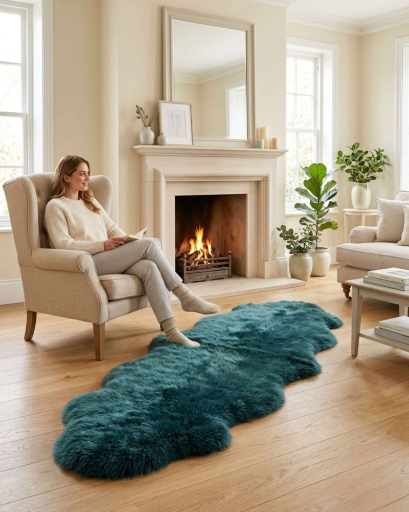 ALFOMBRA BAJADA DE CAMA PIEL DE OVEJA ULTRA SUAVE 60X180 - 2