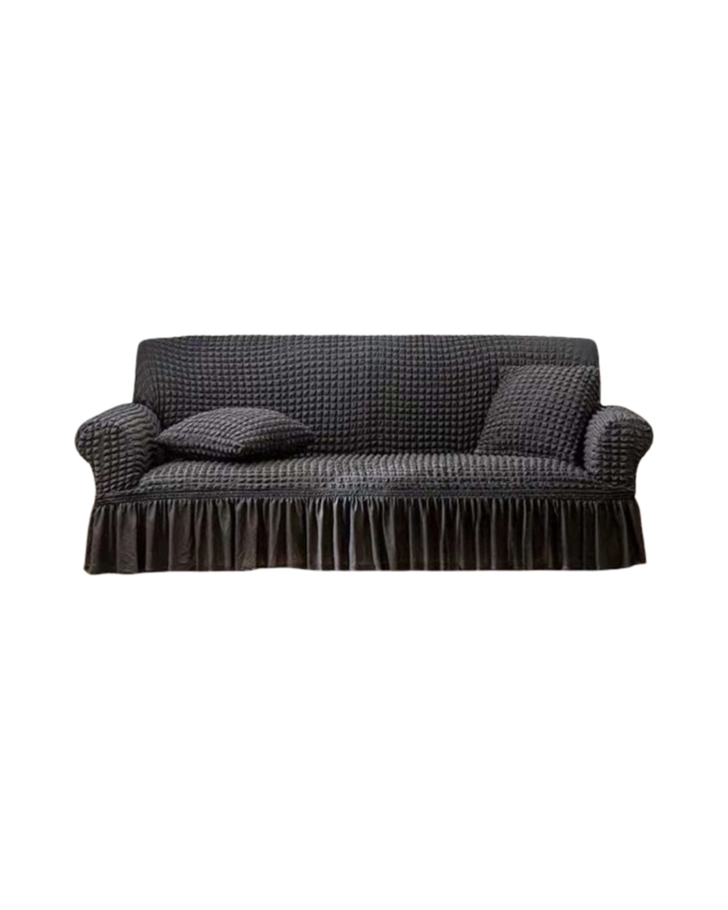 PROTECTOR DE SILLON TURCO 3 CUERPOS DISEÑO ELEGANTE - 6