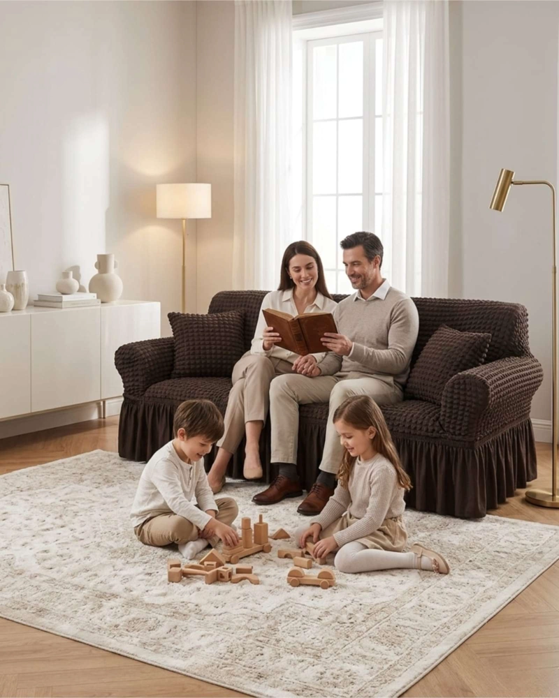 PROTECTOR DE SILLON TURCO 1 CUERPO DISEÑO ELEGANTE - 2