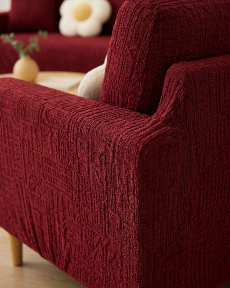 SET CUBRE SILLON 3+1+1 PROTECTOR DE TELA REFORZADA - LAVABLE Y RESISTENTE - 3