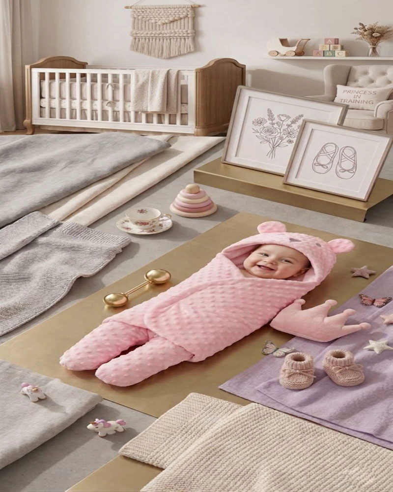 SACO DE DORMIR BEBE  TEXTURA MINKY EXTRA SUAVE TE RMICO - 1