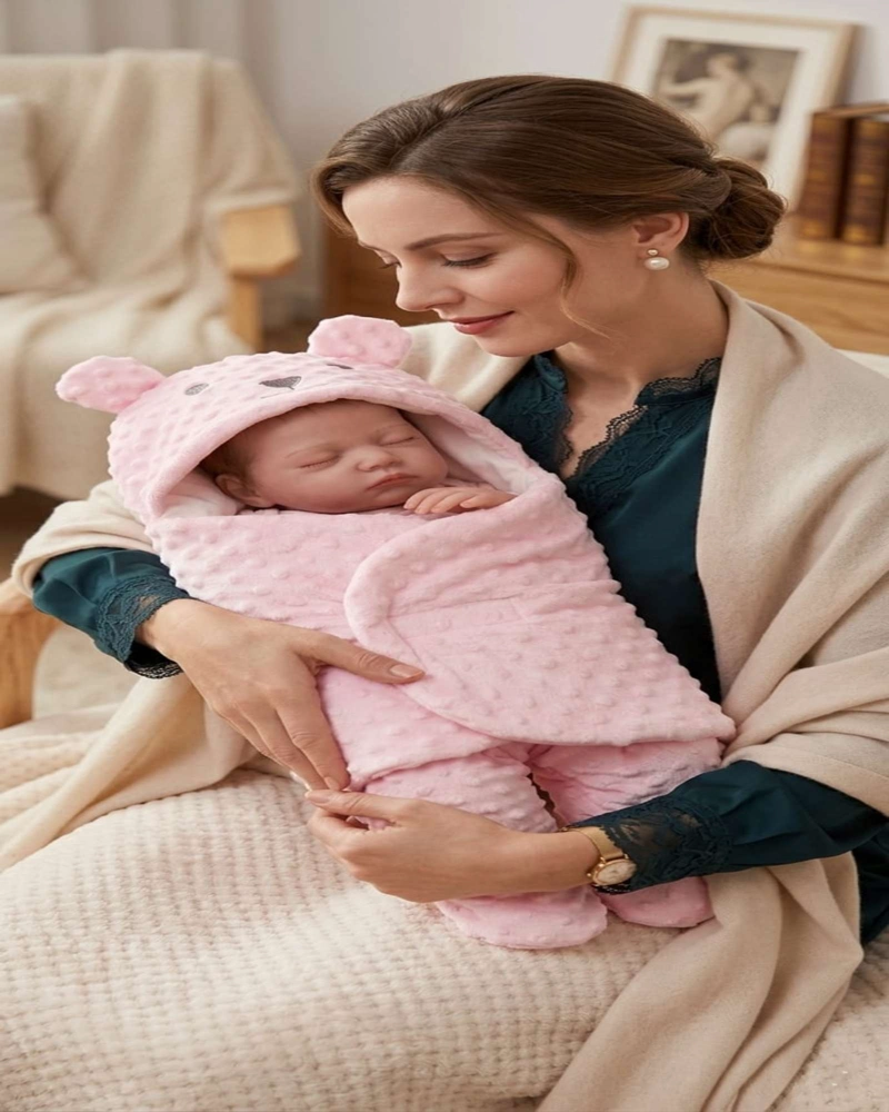 SACO DE DORMIR BEBE  TEXTURA MINKY EXTRA SUAVE TE RMICO - 2