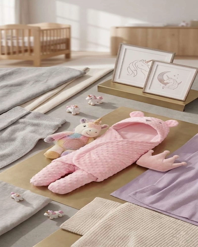 SACO DE DORMIR BEBE  TEXTURA MINKY EXTRA SUAVE TE RMICO - 4