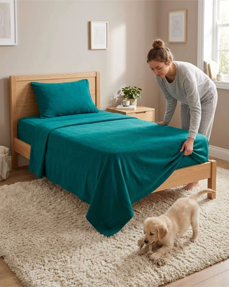 SABANAS TE RMICAS DE POLAR ESPONJOSA 1.5 PLAZAS TACTO SUAVE - 1