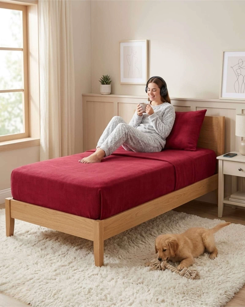 SABANAS TE RMICAS DE POLAR ESPONJOSA 1.5 PLAZAS TACTO SUAVE - 2