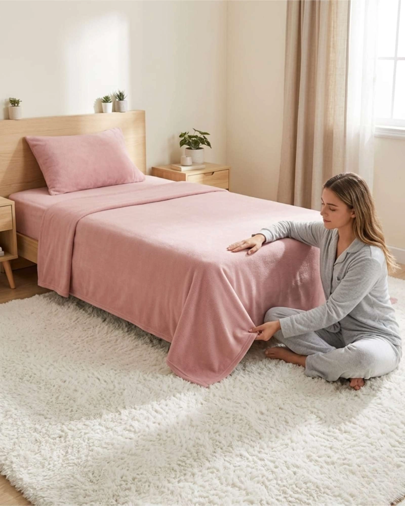 SABANAS TE RMICAS DE POLAR ESPONJOSA 1.5 PLAZAS TACTO SUAVE - 7